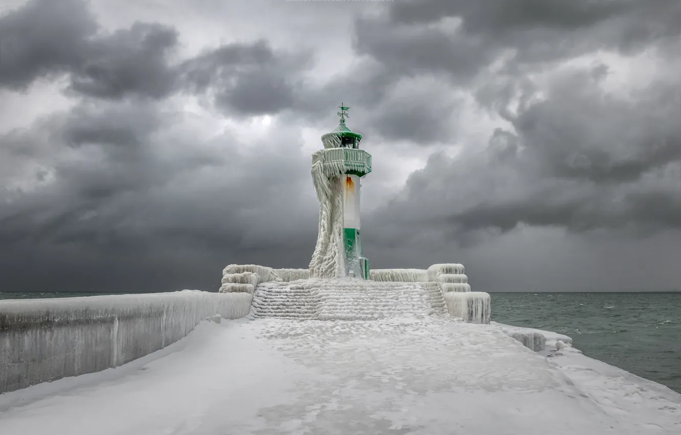 Photo wallpaper Germany, lighthouse, Sassnitz