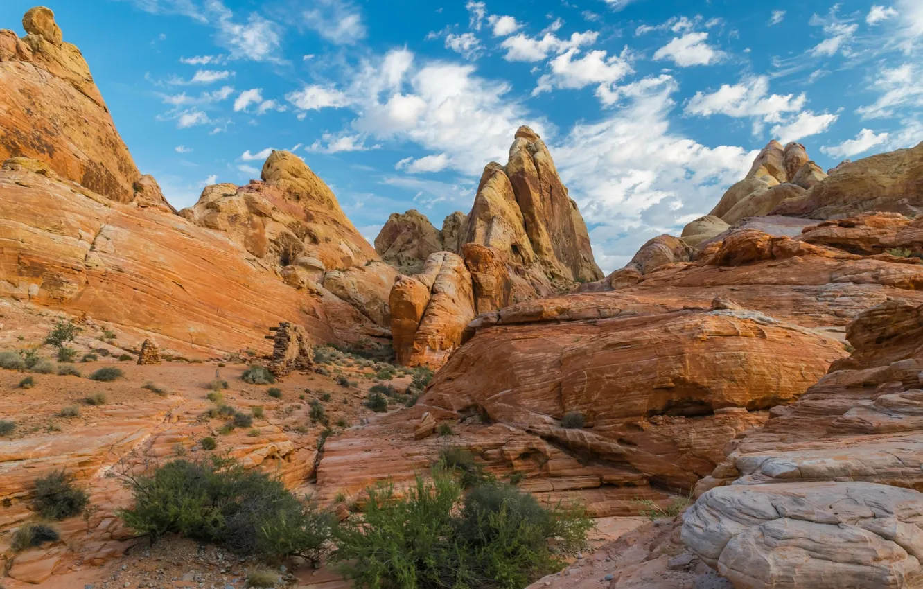 Photo wallpaper the sky, nature, rocks