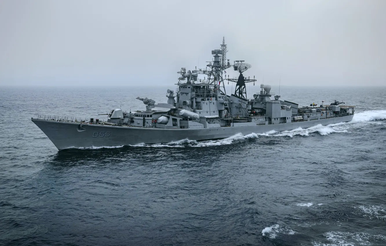 Photo wallpaper India, squadron, destroyer, Ranvijay