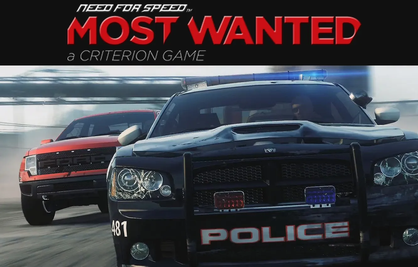 Photo wallpaper Ford, police, chase, SUV, race, Dodge Charger, need for speed most wanted 2, F-150 SVT …