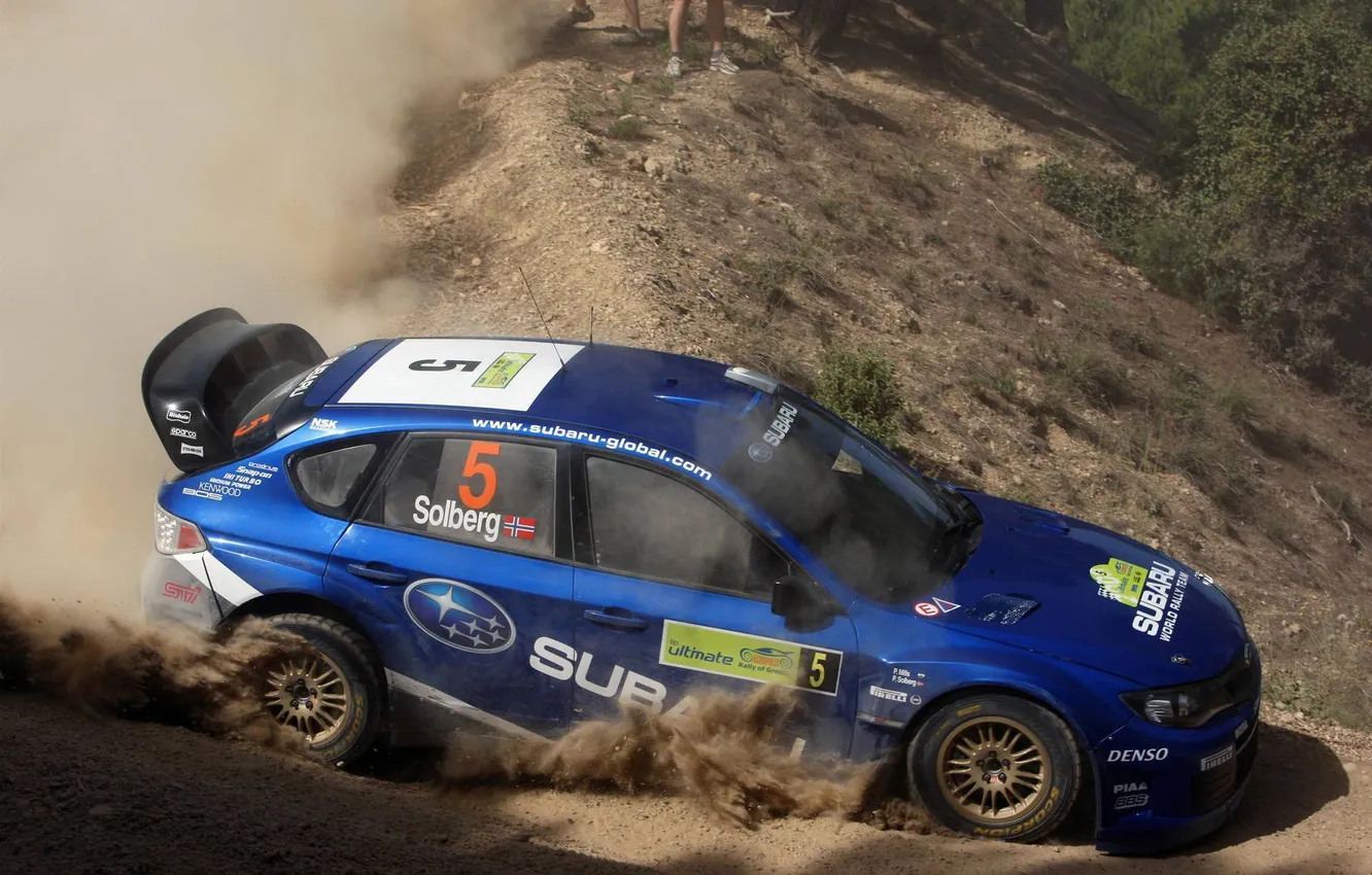 Photo wallpaper Subaru, STI, Solberg