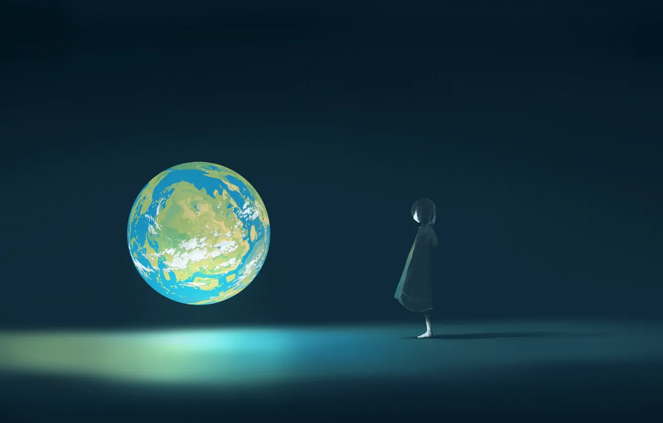 Photo wallpaper fiction, earth, girl