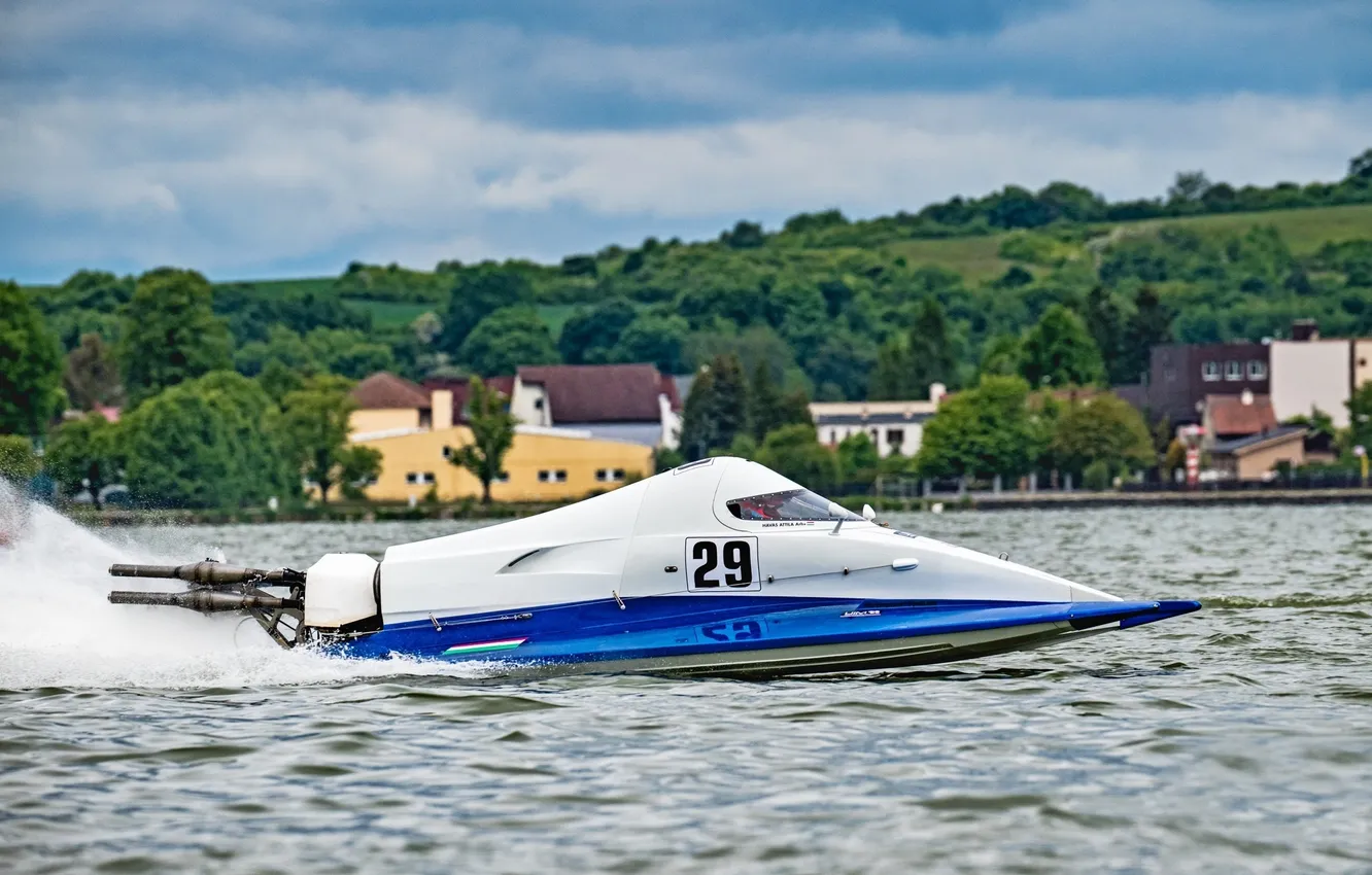 Photo wallpaper race, boat, speed