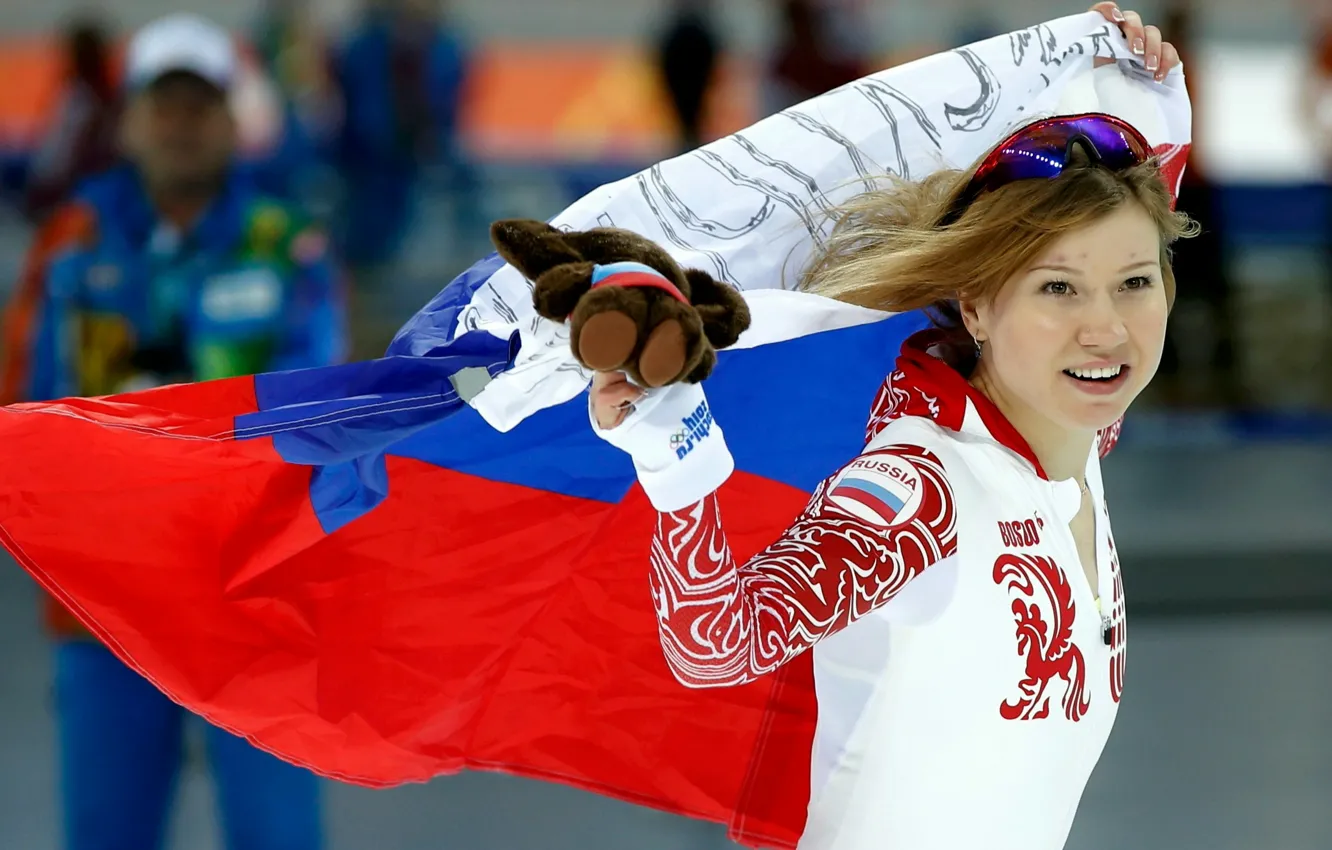 Photo wallpaper Russia, skates, Sochi 2014, The XXII Winter Olympic Games, Olga Fatkulina