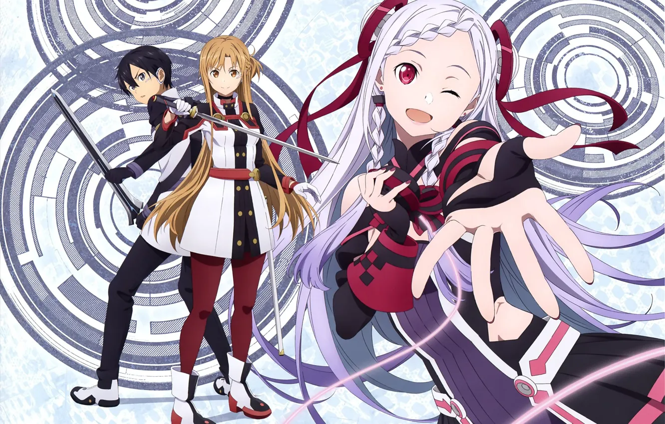 Photo wallpaper anime, art, sword art online, sword art online