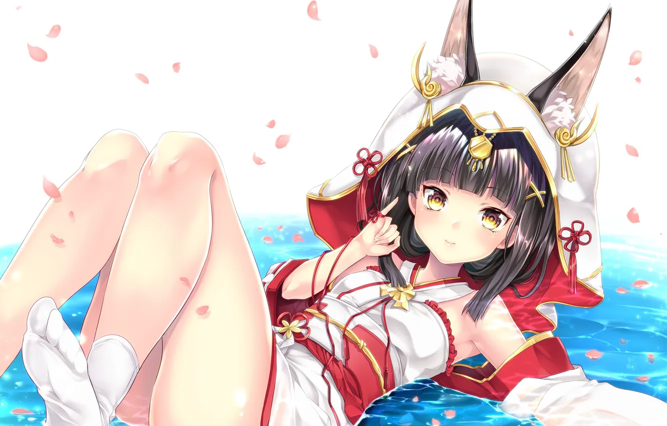 Photo wallpaper girl, art, ears, Azur Lane