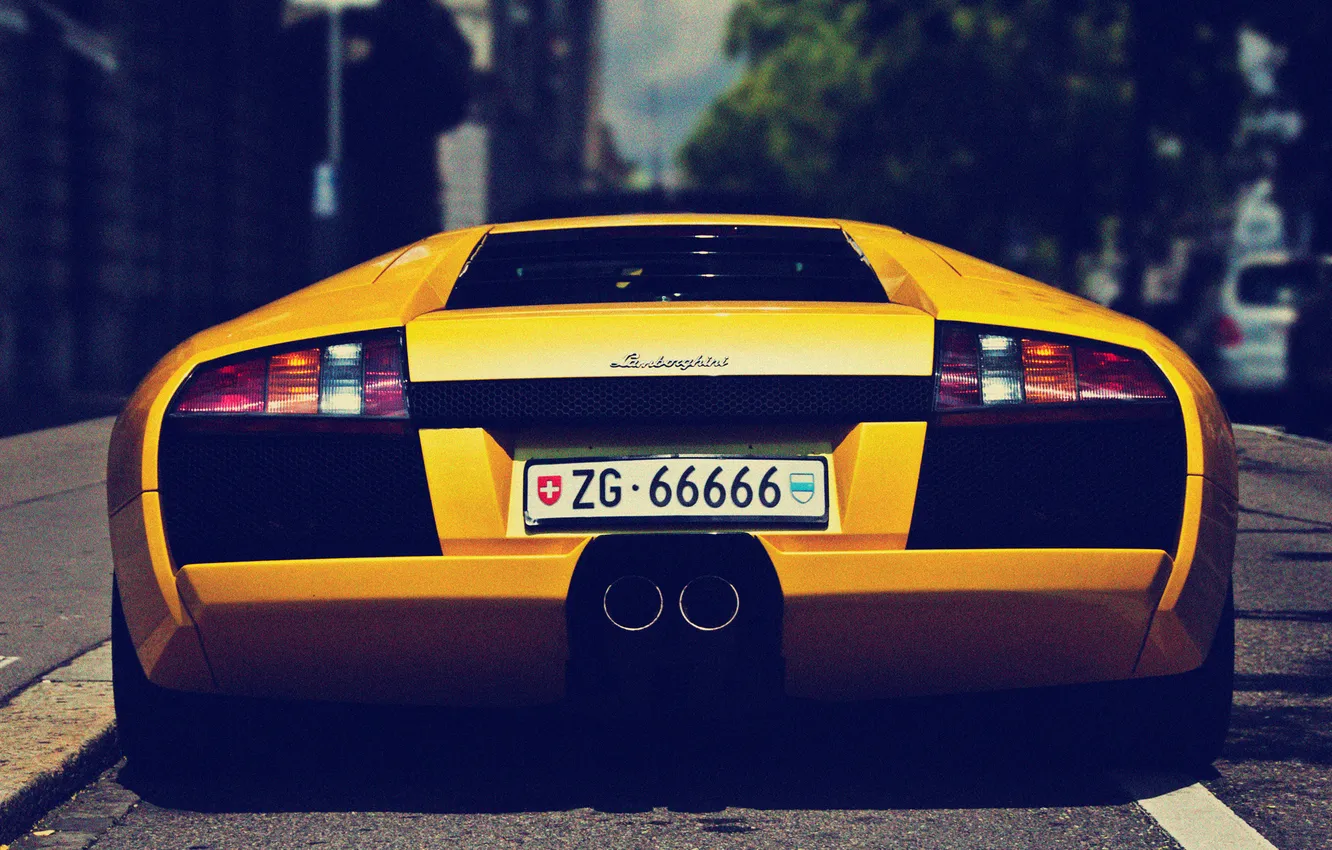 Photo wallpaper Lamborghini, room, murcielago
