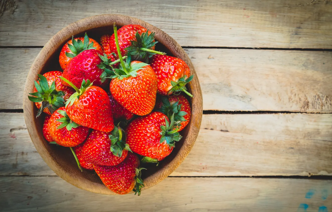 Photo wallpaper berries, strawberry, ripe, delicious, juicy