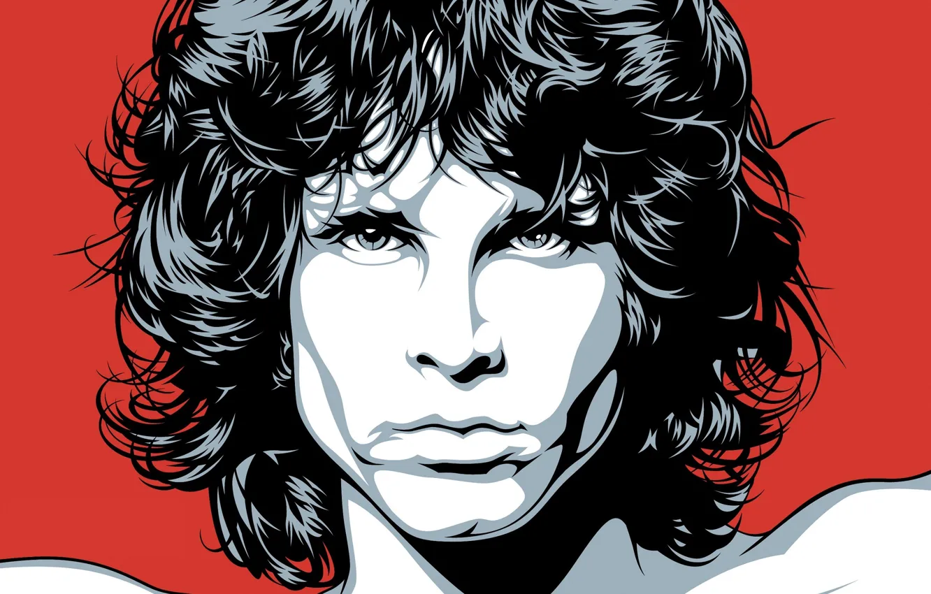 Photo wallpaper art, The Doors, Jim Morrison