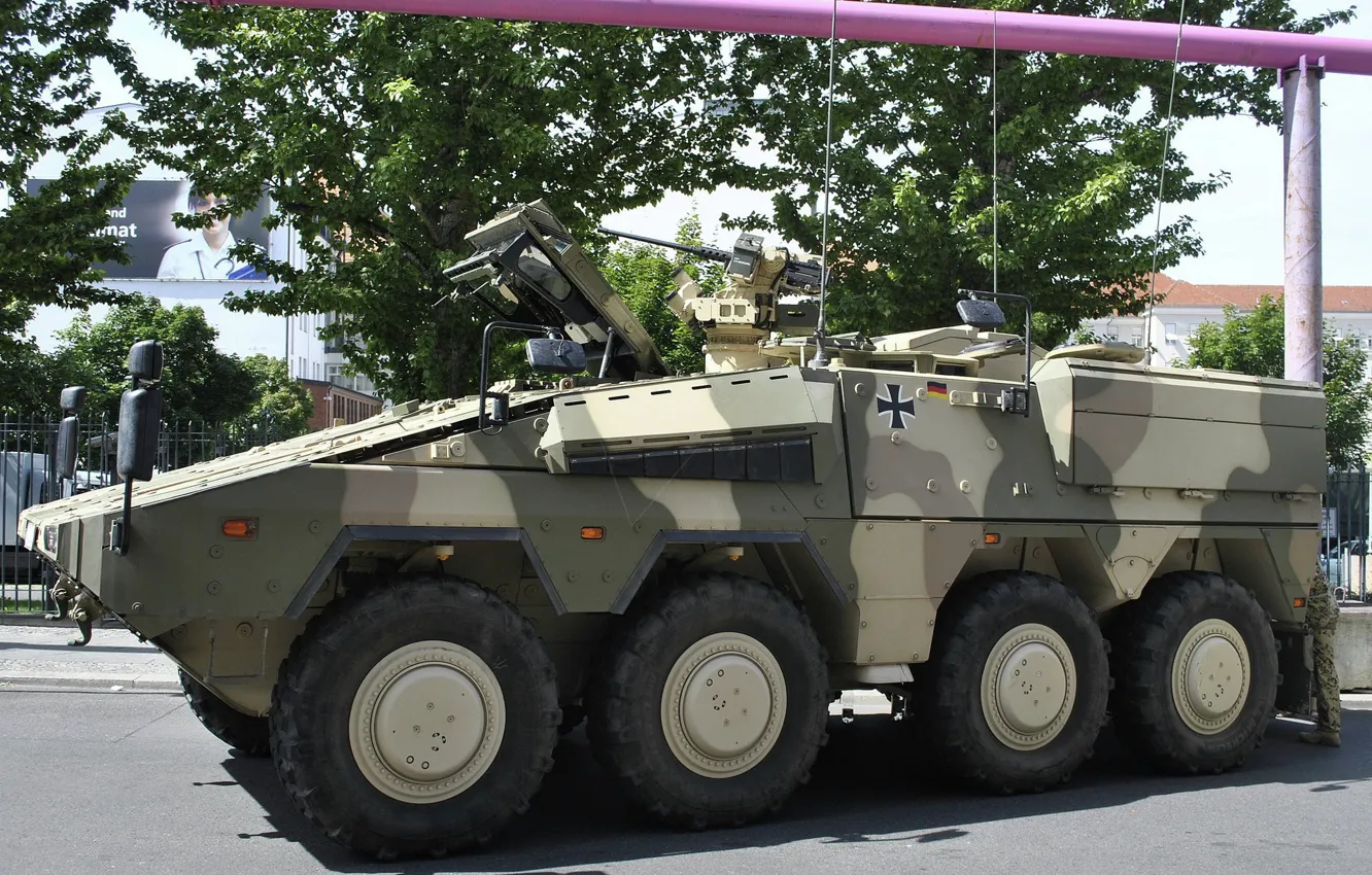 Photo wallpaper weapon, Boxer, armored, military vehicle, armored vehicle, armed forces, military power, 033