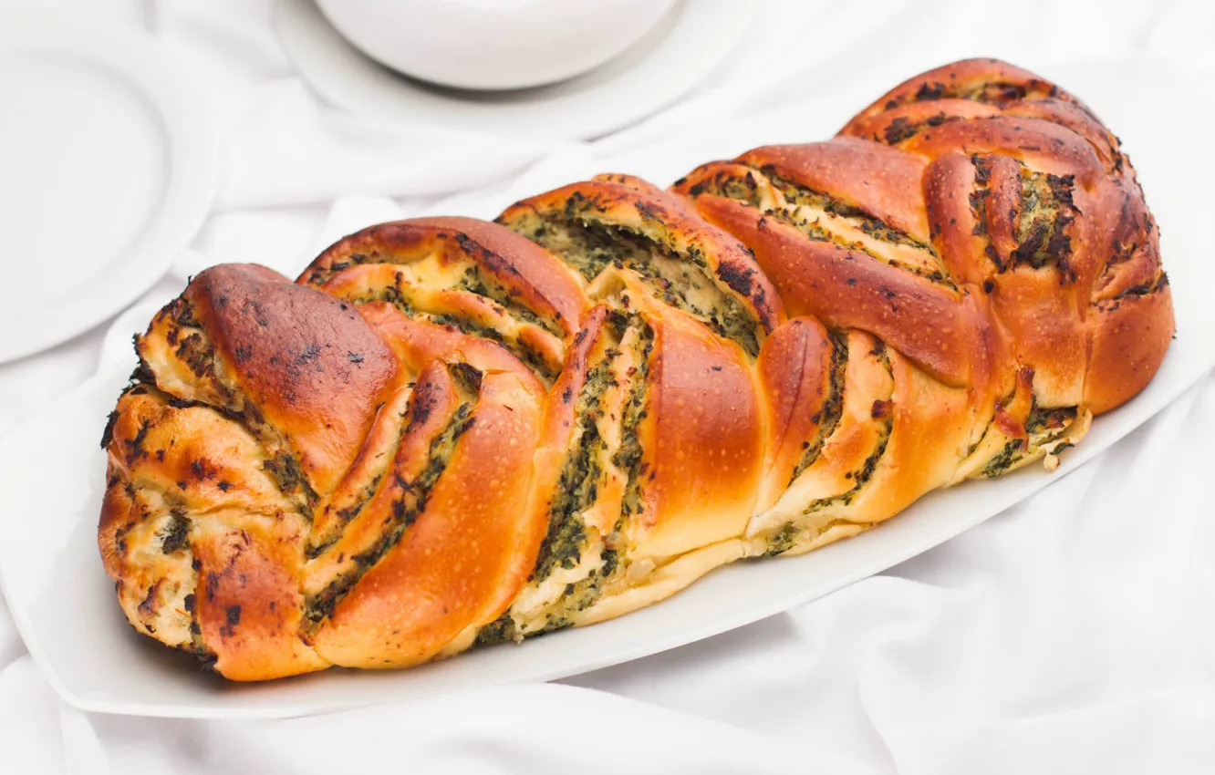 Photo wallpaper cakes, roll, spinach