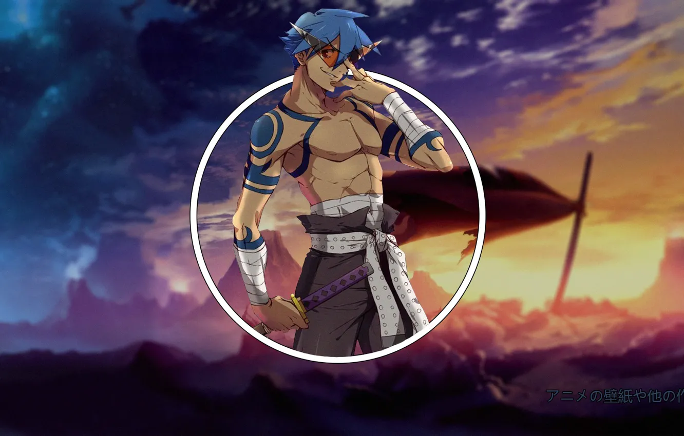 Photo wallpaper anime, fireplace, Gurren Lagann, a sad, Lagann, madskillz
