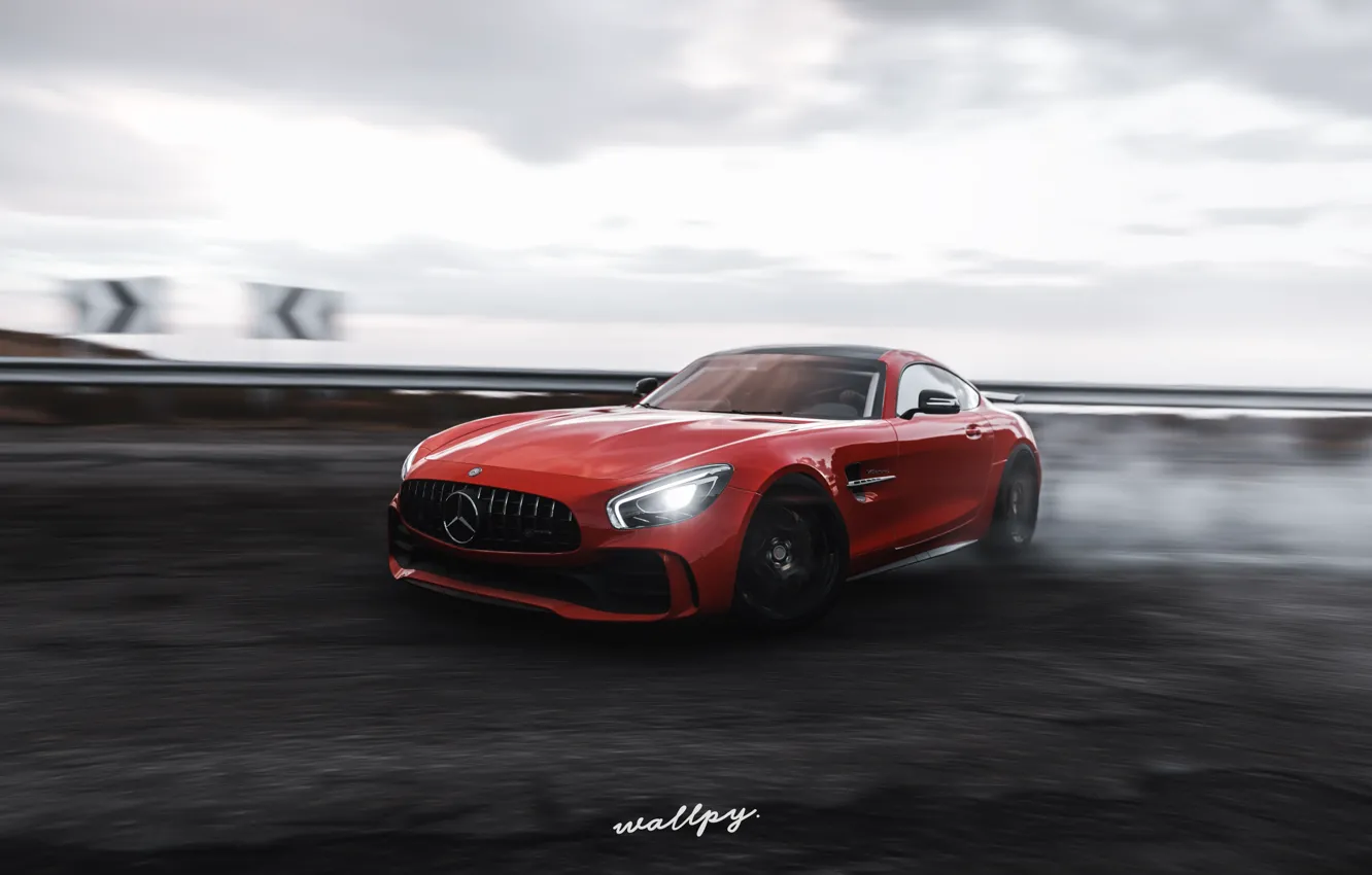 Photo wallpaper Mercedes-Benz, Microsoft, game, AMG, 2018, GT R, Forza Horizon 4, by Wallpy