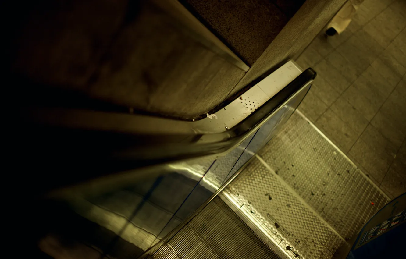 Photo wallpaper the city, the descent, the building, steps, different, escalator, the rise