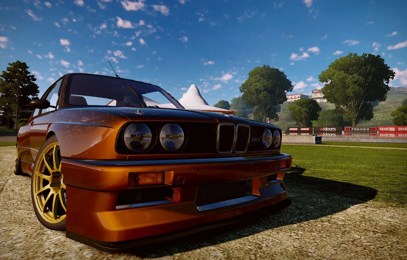 Photo wallpaper classic, track, view, bmw m3, Need For Speed Shift 2