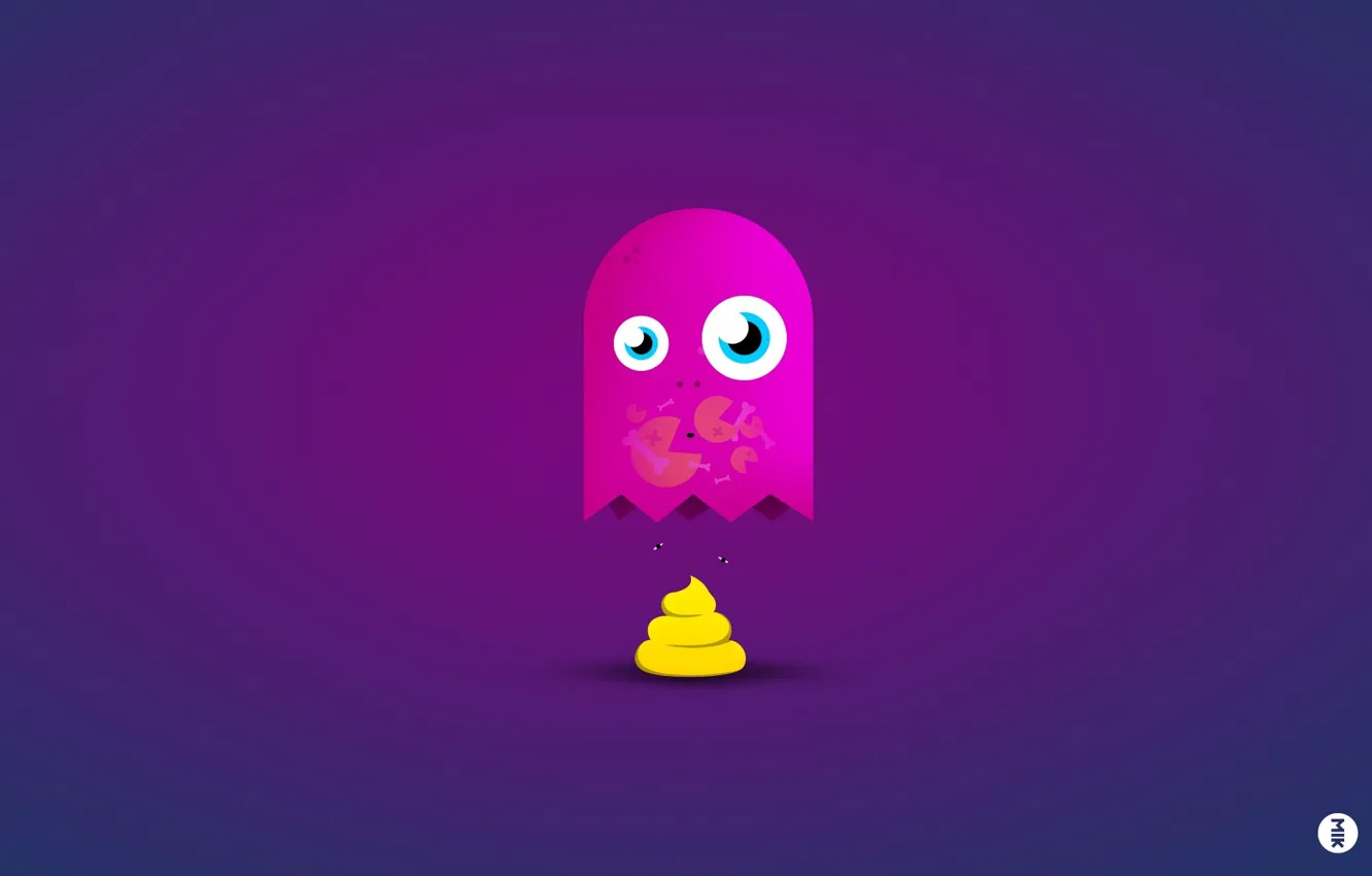 Photo wallpaper the game, pacman, surprise