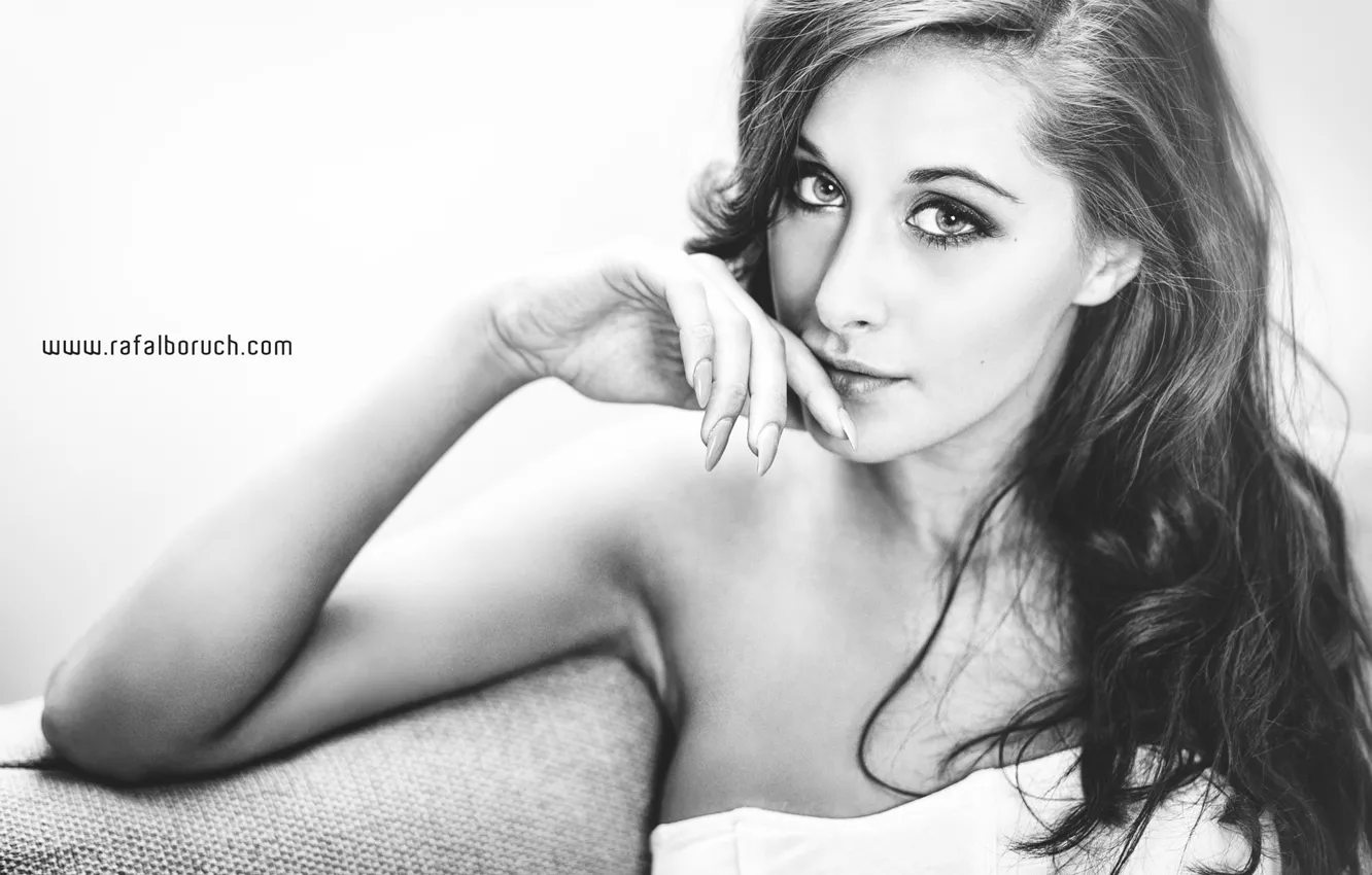 Photo wallpaper look, sexy, portrait, b/W, lips, beauty, photographer, posing