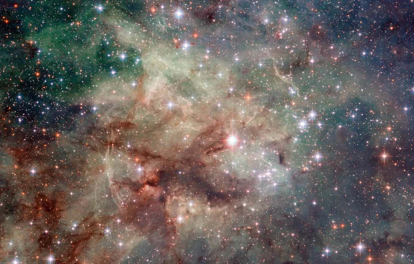 Photo wallpaper space, stars, the tarantula nebula
