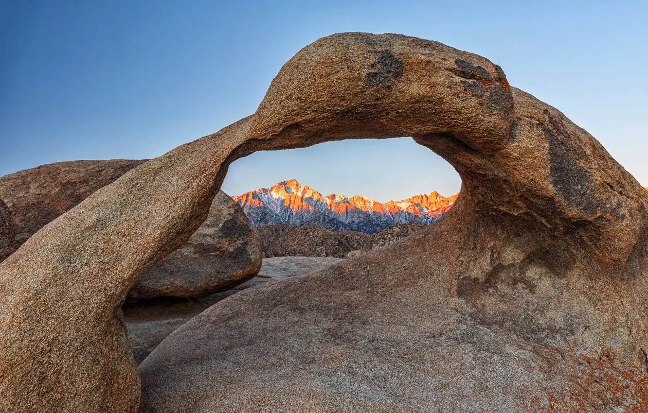 Photo wallpaper California, Alabama Hills, Eastern Sierra