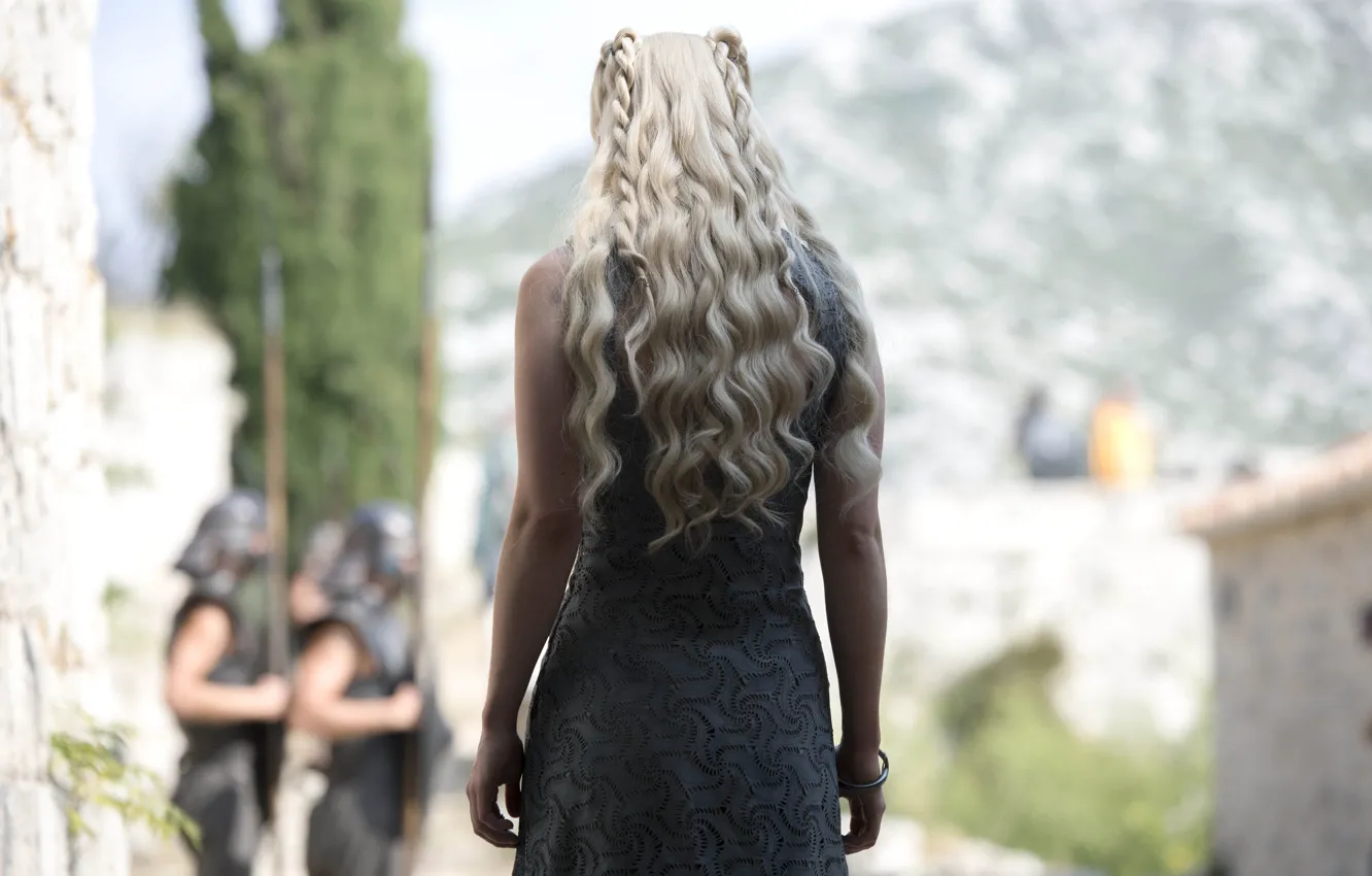 Photo wallpaper Game of Thrones, Game of thrones, Emilia Clarke, Daenerys Targaryen, the mother of dragons