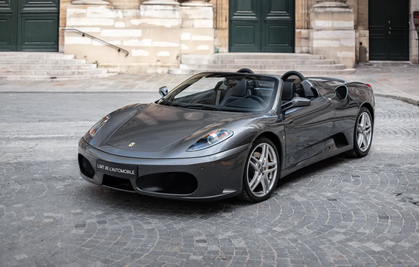 Photo wallpaper F430, Ferrari, Ferrari F430 Spider, front view