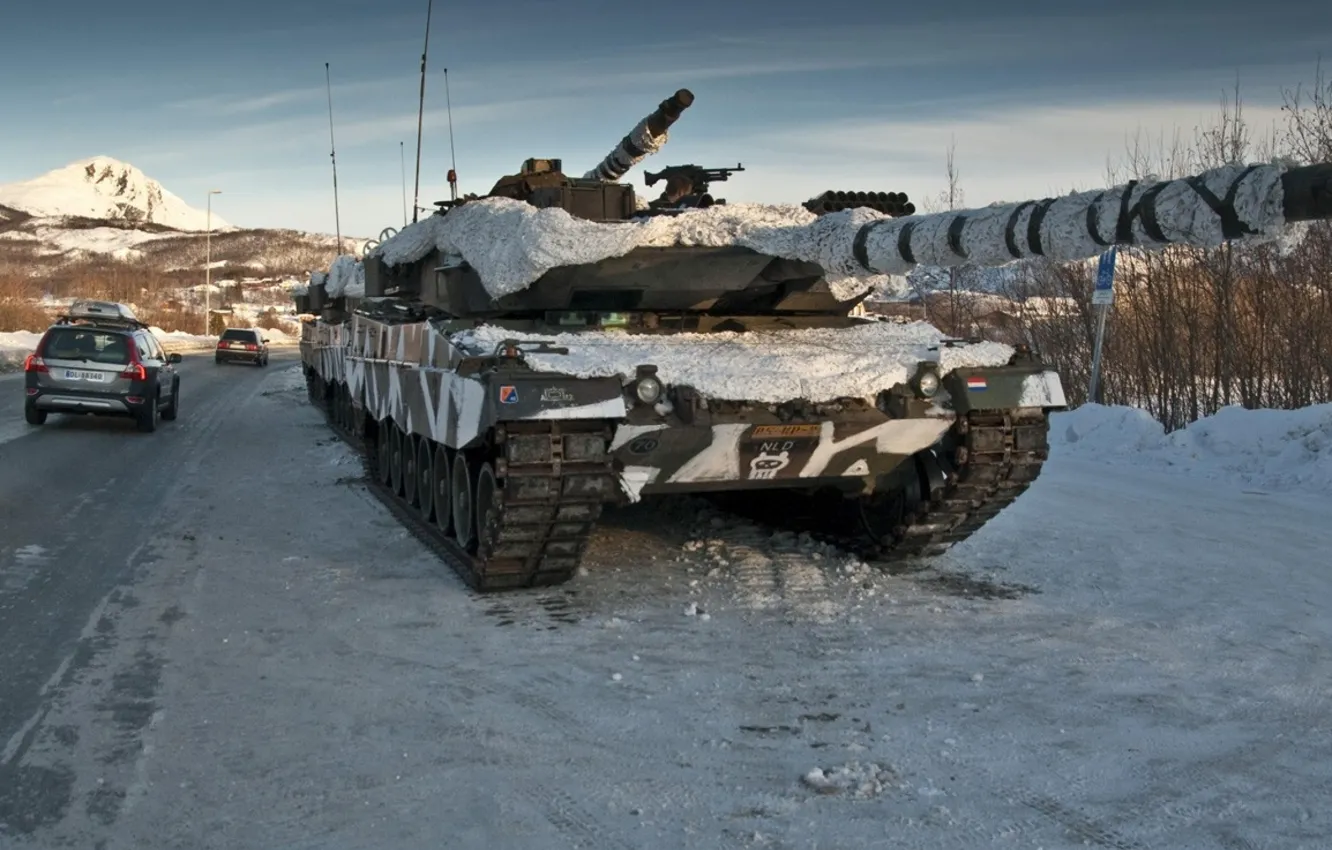 Photo wallpaper Germany, tank, armor, Leopard 2A6, military equipment