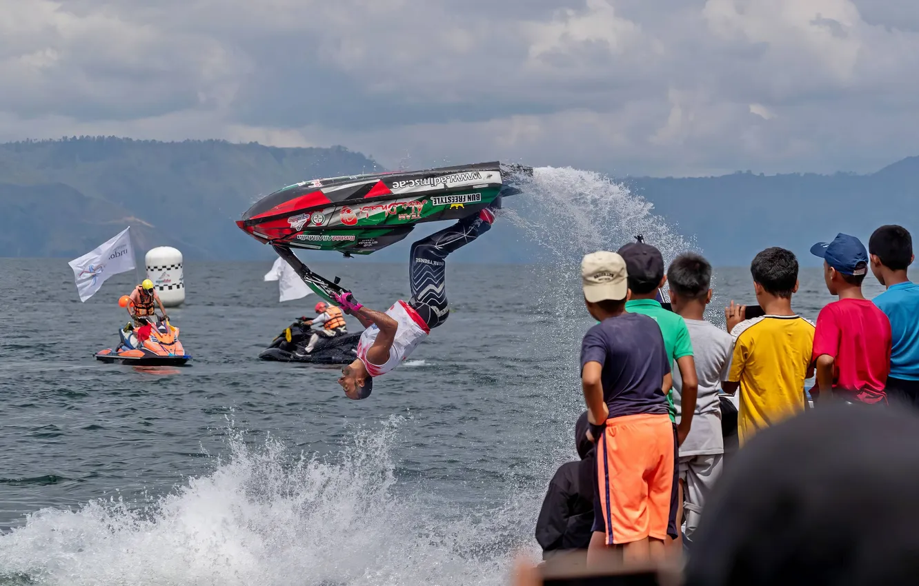 Photo wallpaper race, boat, speed