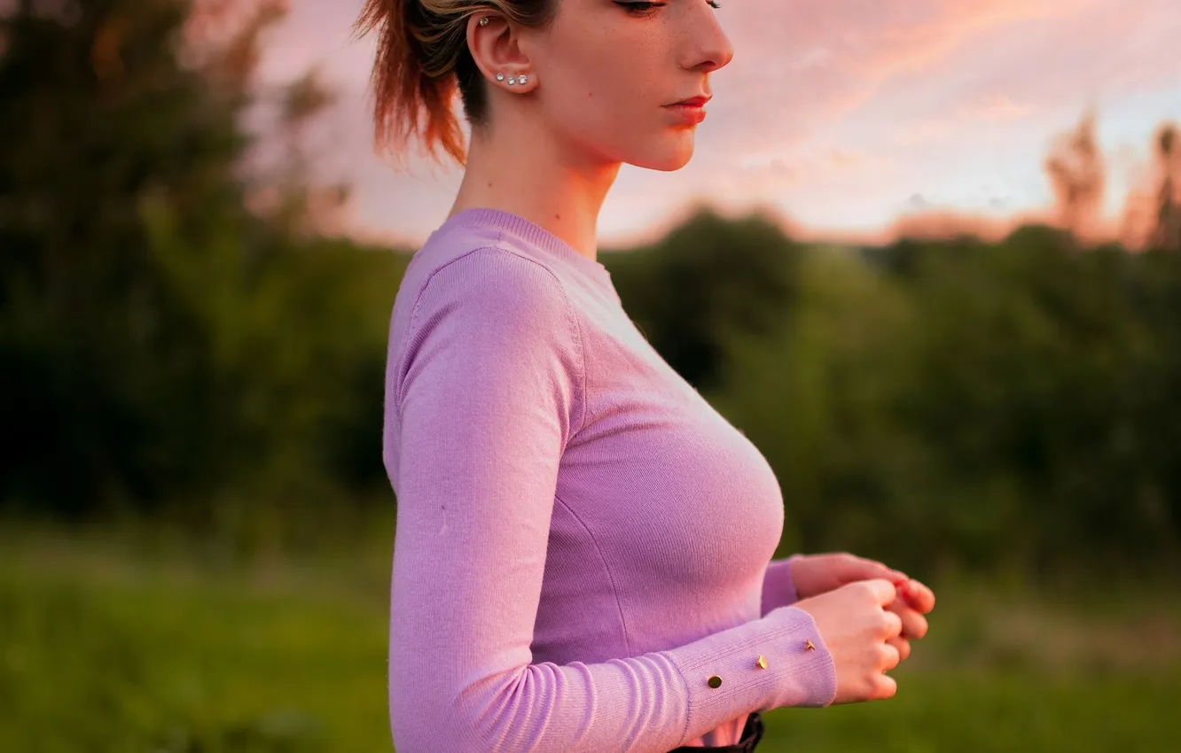 Photo wallpaper sunset, nature, Anna, Viktor Rakov