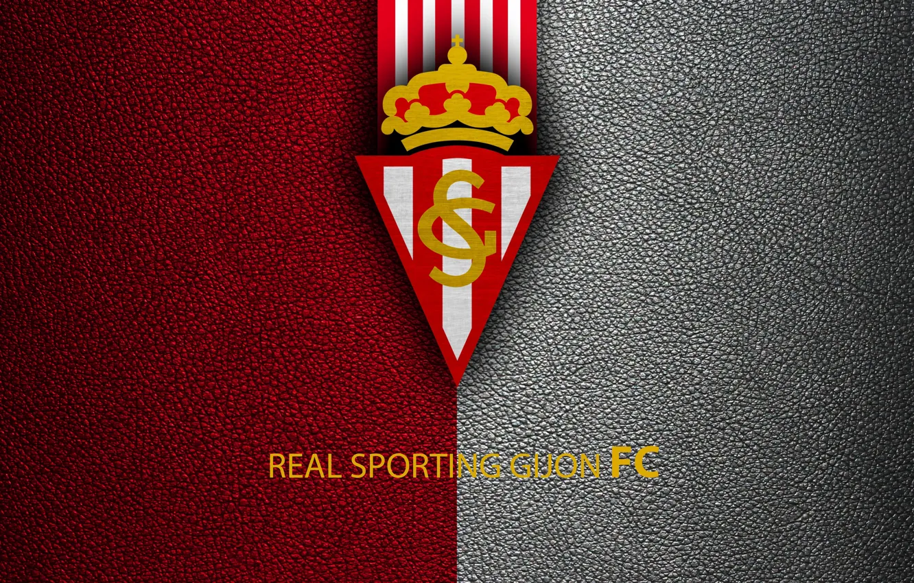 Photo wallpaper wallpaper, sport, logo, football, La Liga, Real Sporting Gijon