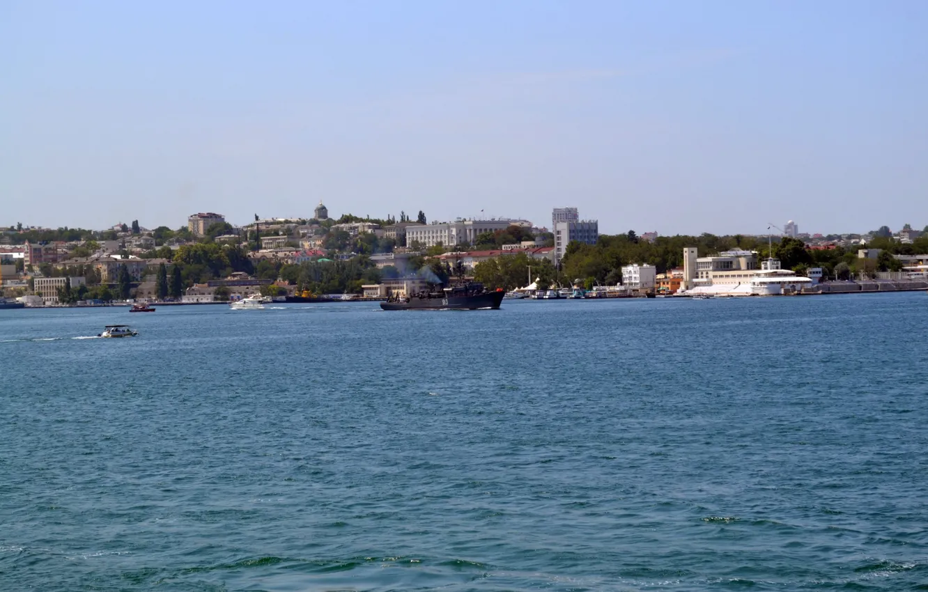 Photo wallpaper sea, ships, Sevastopol