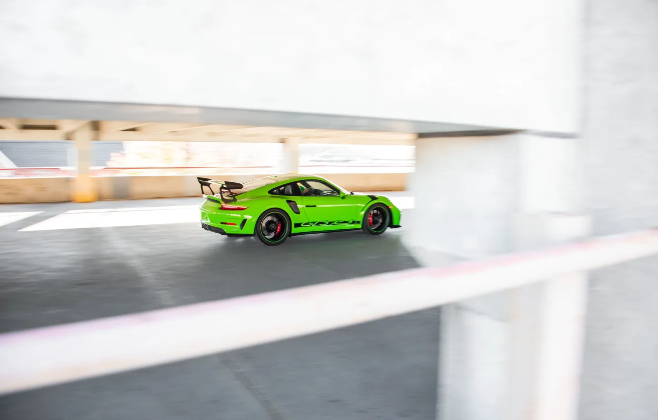Photo wallpaper green, 911, Porsche, Porsche 911 GT3 RS