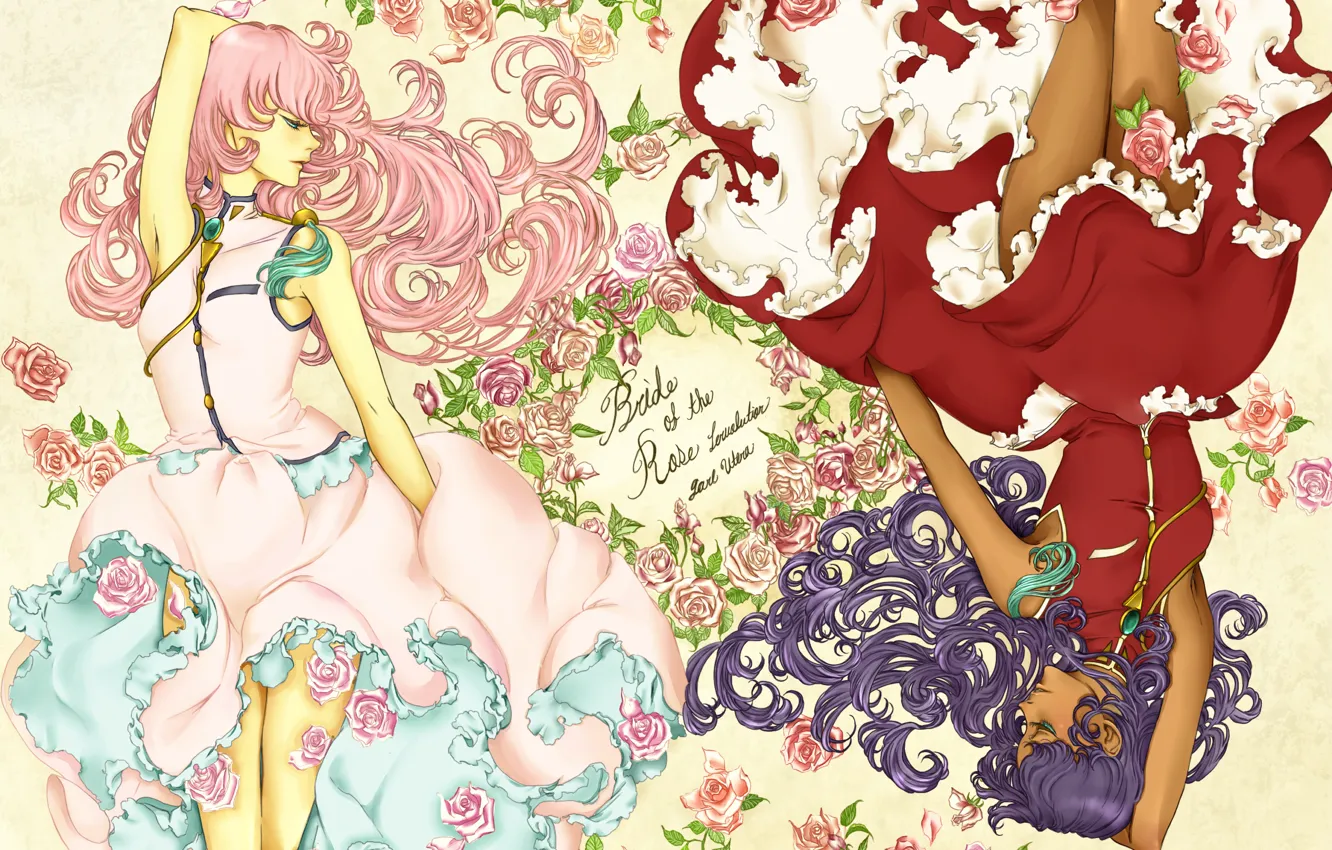 Photo wallpaper girl, roses, anime, art, Revolutionary Girl Utena