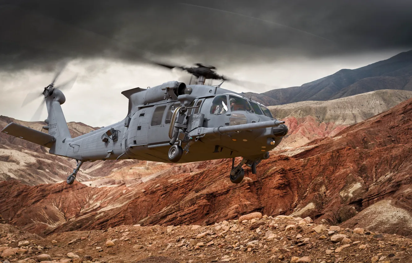 Photo wallpaper Pave Hawk, Multi-purpose helicopter, Sikorsky HH-60