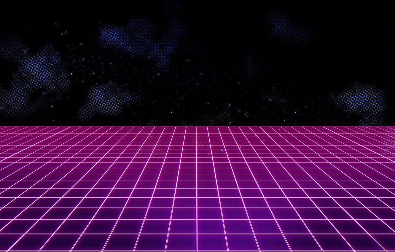 Photo wallpaper Music, Background, 80s, Neon, VHS, 80's, Synth, Retrowave
