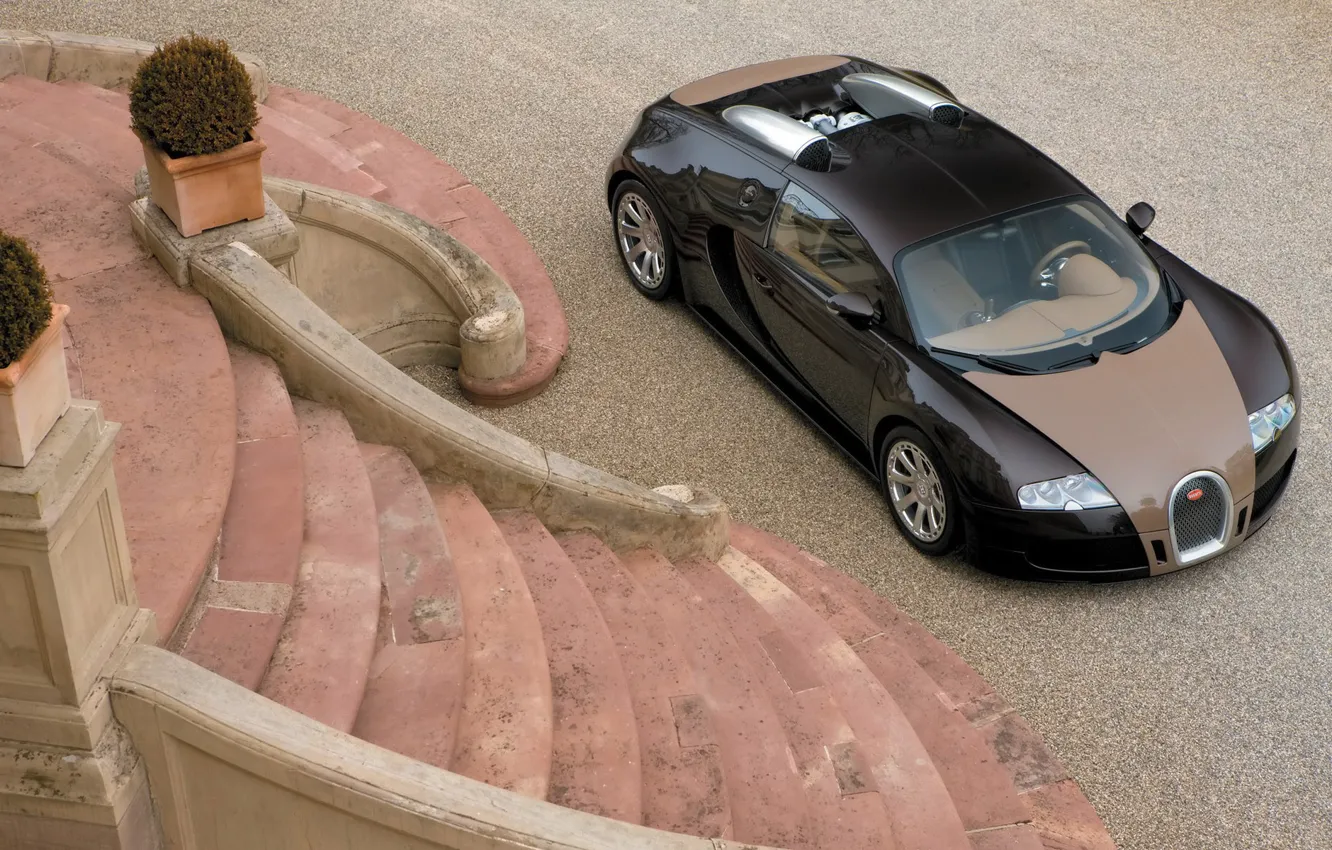 Photo wallpaper Bugatti, Veyron, Porch