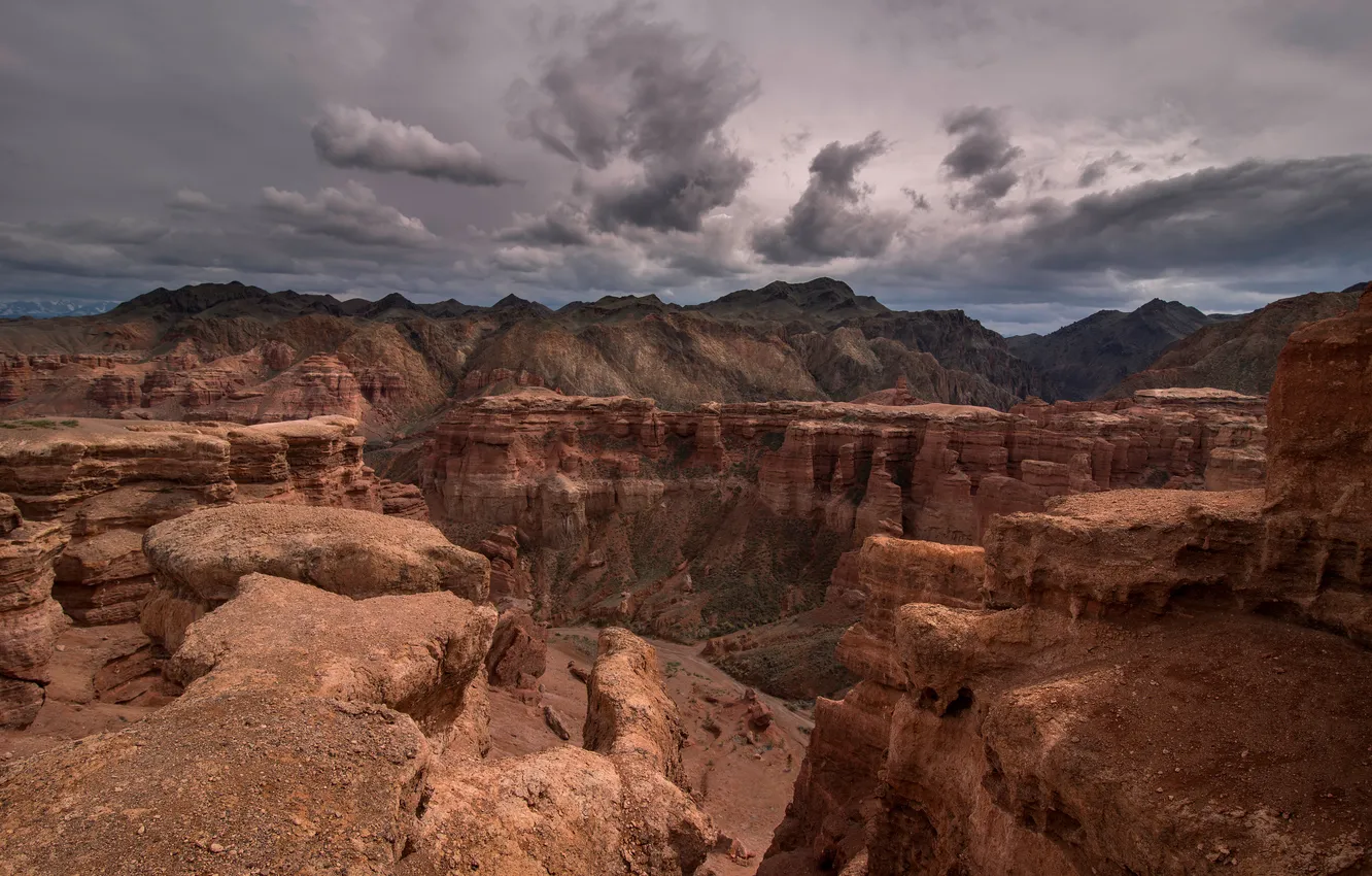 Photo wallpaper clouds, beauty, space, canyon, Rustem Dikov