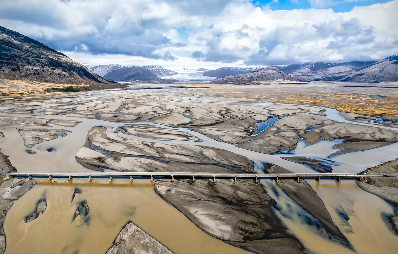 Photo wallpaper east, Iceland, Hoffell