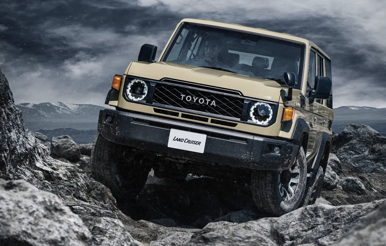 Photo wallpaper SUV, Toyota, Toyota, Kruzak, Land Cruiser, 2023, off-road vehicle, Toyota Land Cruiser 70