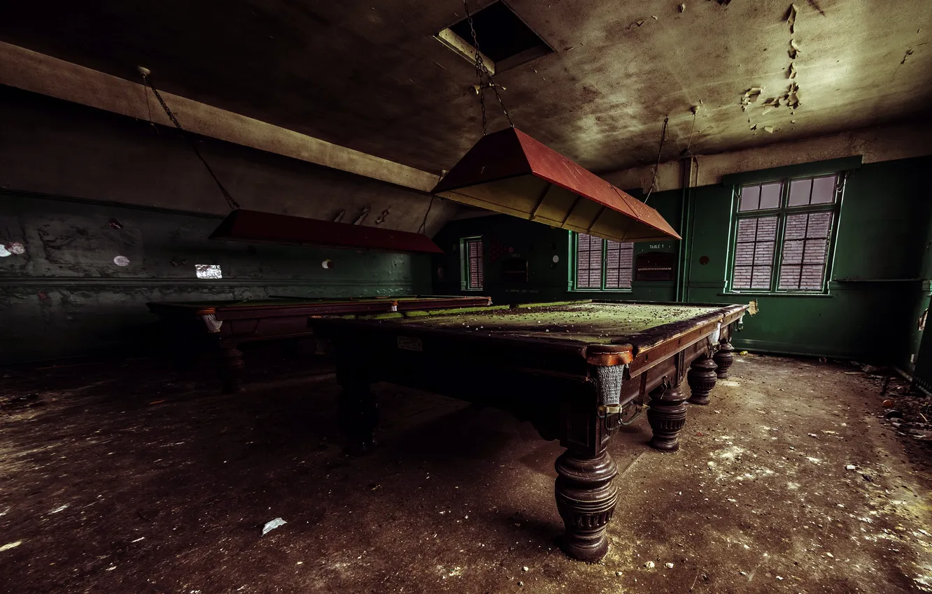 Photo wallpaper table, background, Billiards