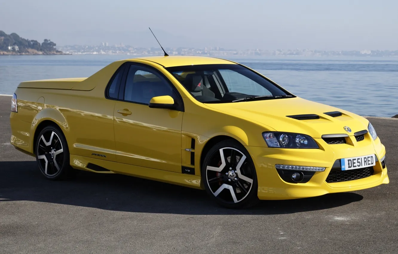 Photo wallpaper yellow, pickup, Vauxhall, VXR8, Vauxhall, Maloo, maloo, cool car