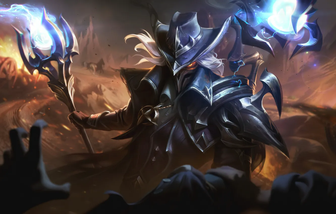 Photo wallpaper art, League of Legends, LoL, skin, Viktor, High Noon