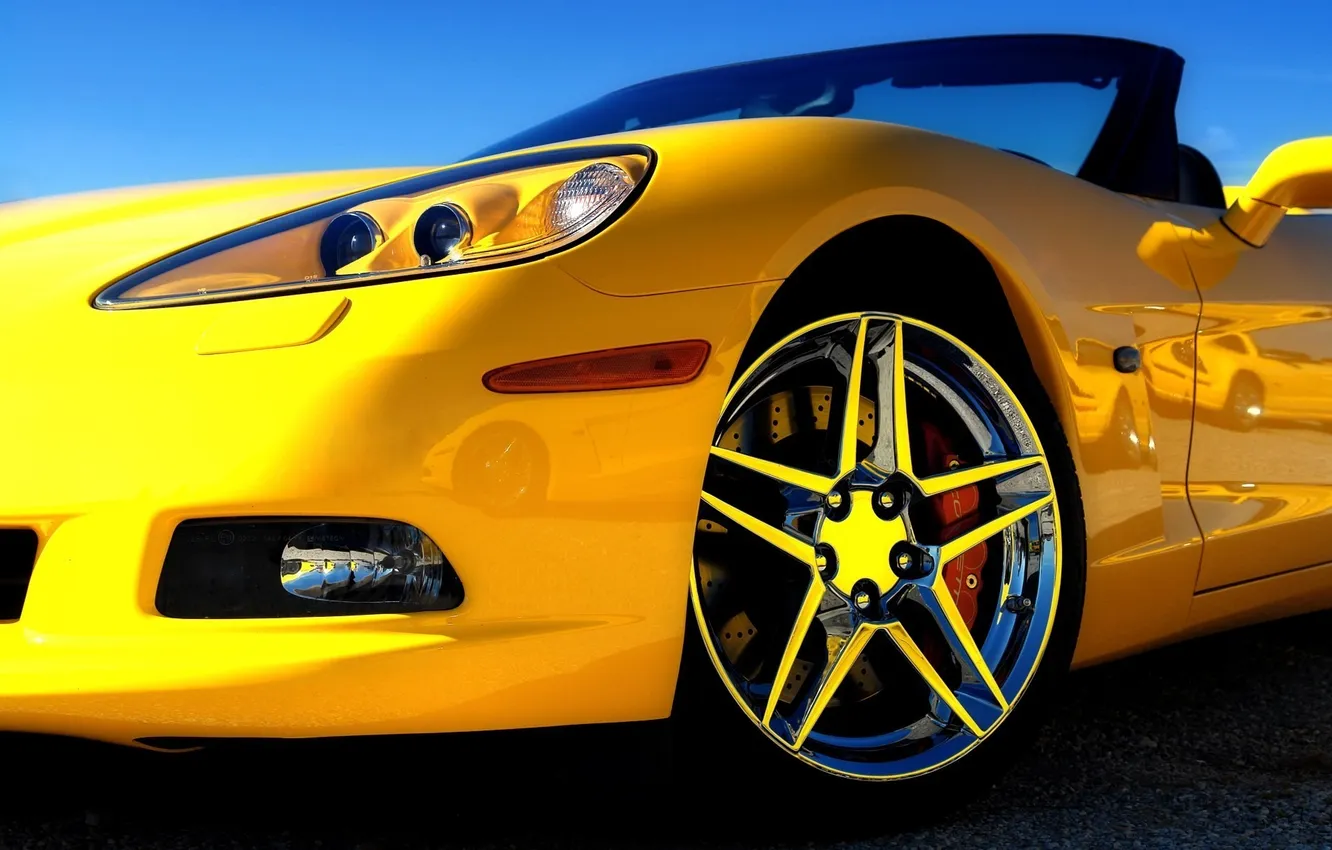 Photo wallpaper machine, auto, yellow, convertible