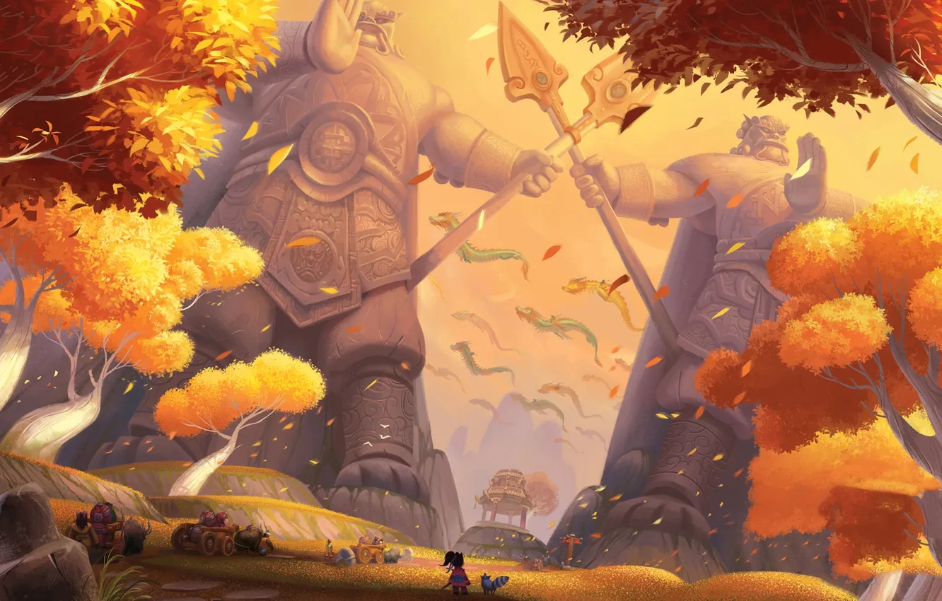 Photo wallpaper World of Warcraft, Travel notes Li Li: the Vale of eternal blossoms, Li Li, Pandaria