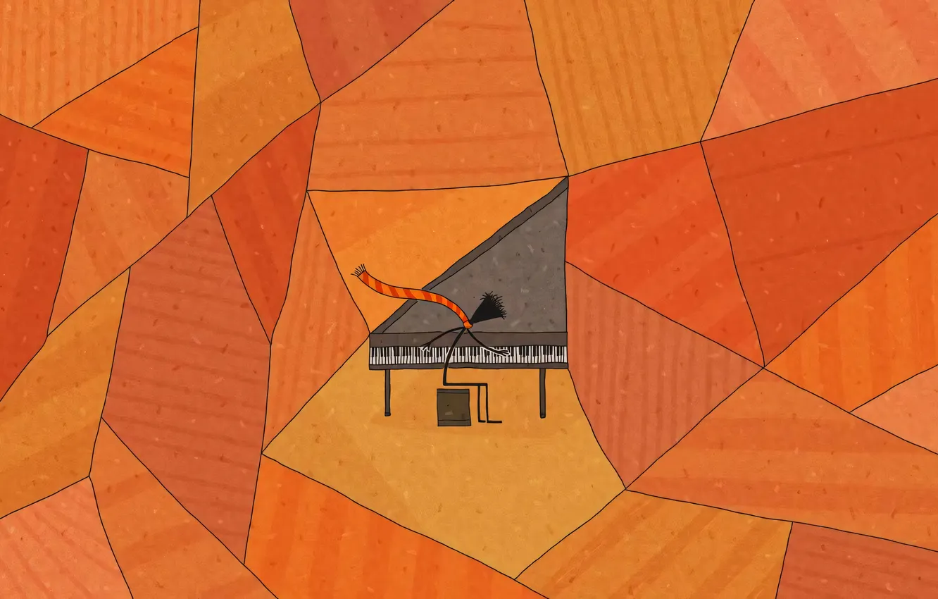 Photo wallpaper piano, vladstudio, pianist