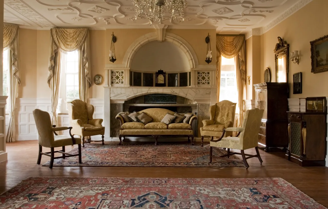 Photo wallpaper design, style, Villa, interior, living room, The Victorian House