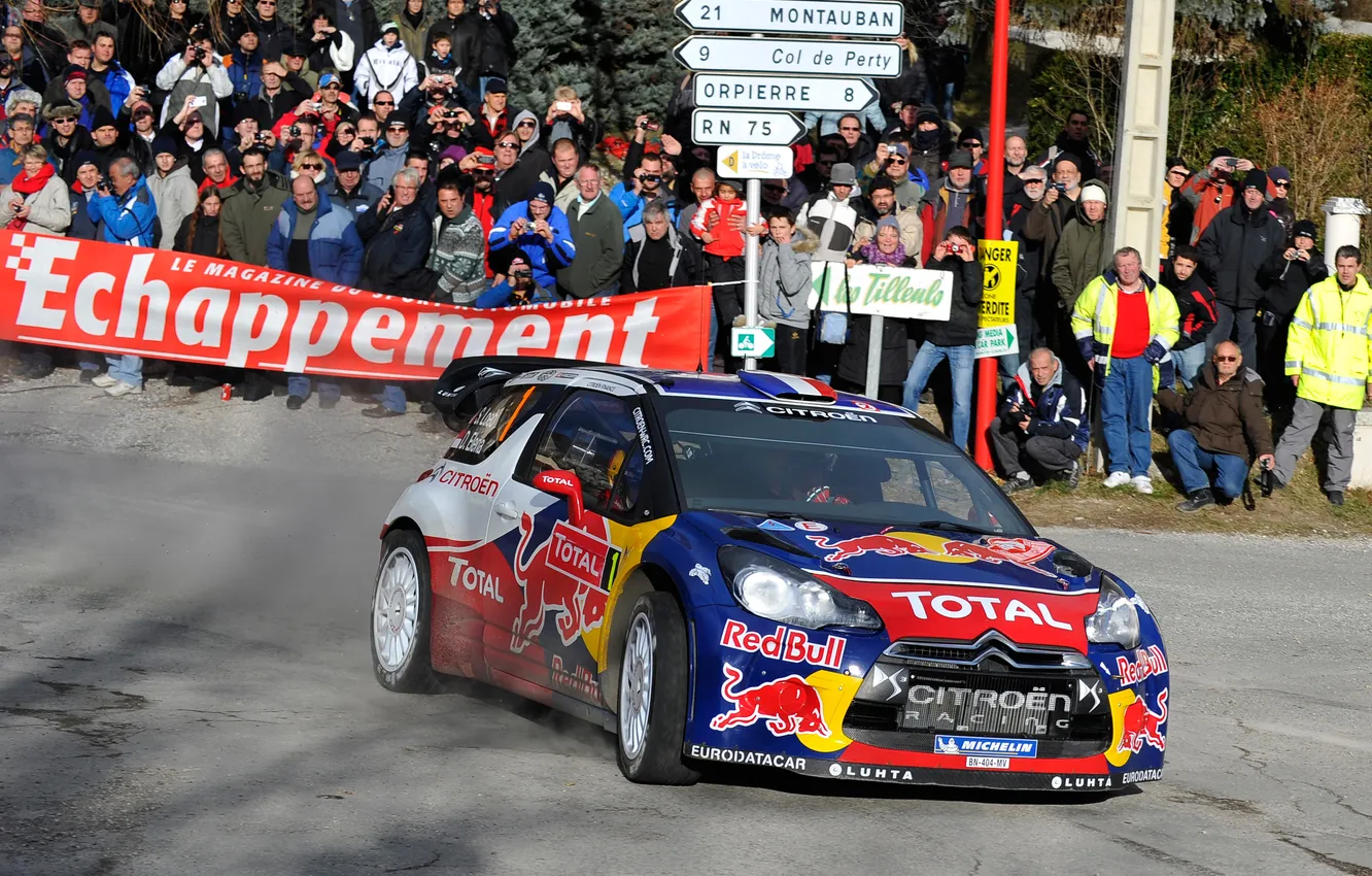 Photo wallpaper auto, sport, people, turn, Citroen, DS3, WRC, Rally