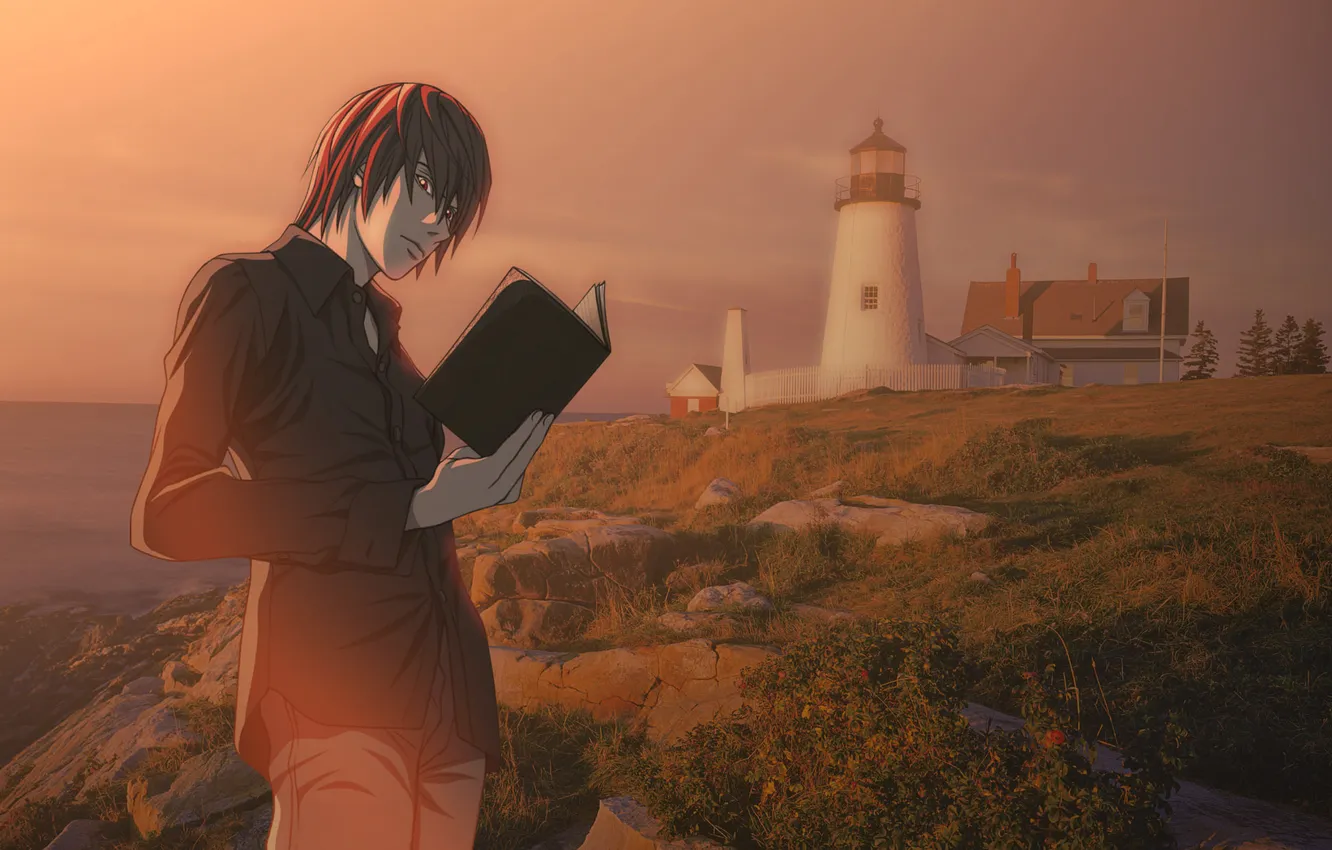 Photo wallpaper Death Note, Kira, Yagami Light