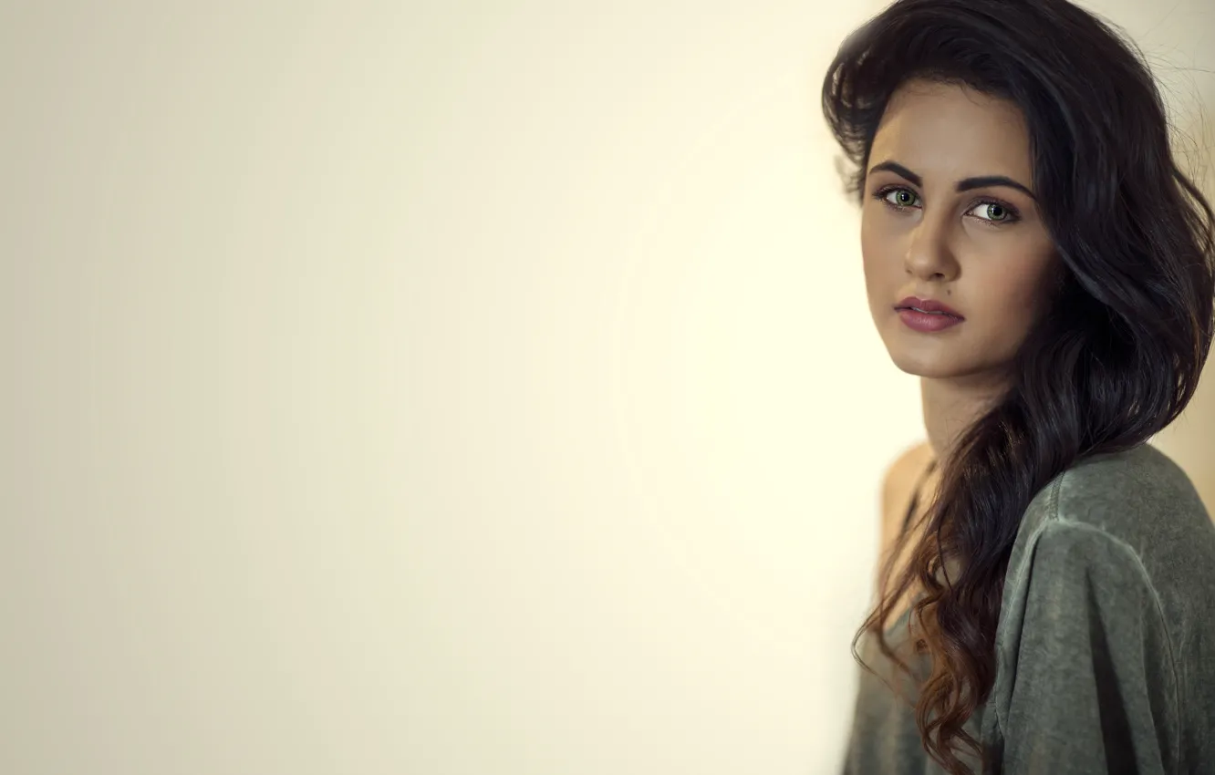 Photo wallpaper girl, hot, sexy, eyes, smile, beautiful, figure, model