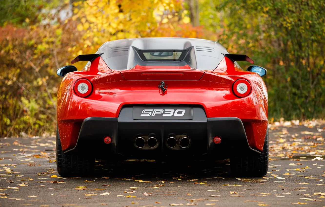 Photo wallpaper Ferrari, rear view, SP30, Ferrari SP30
