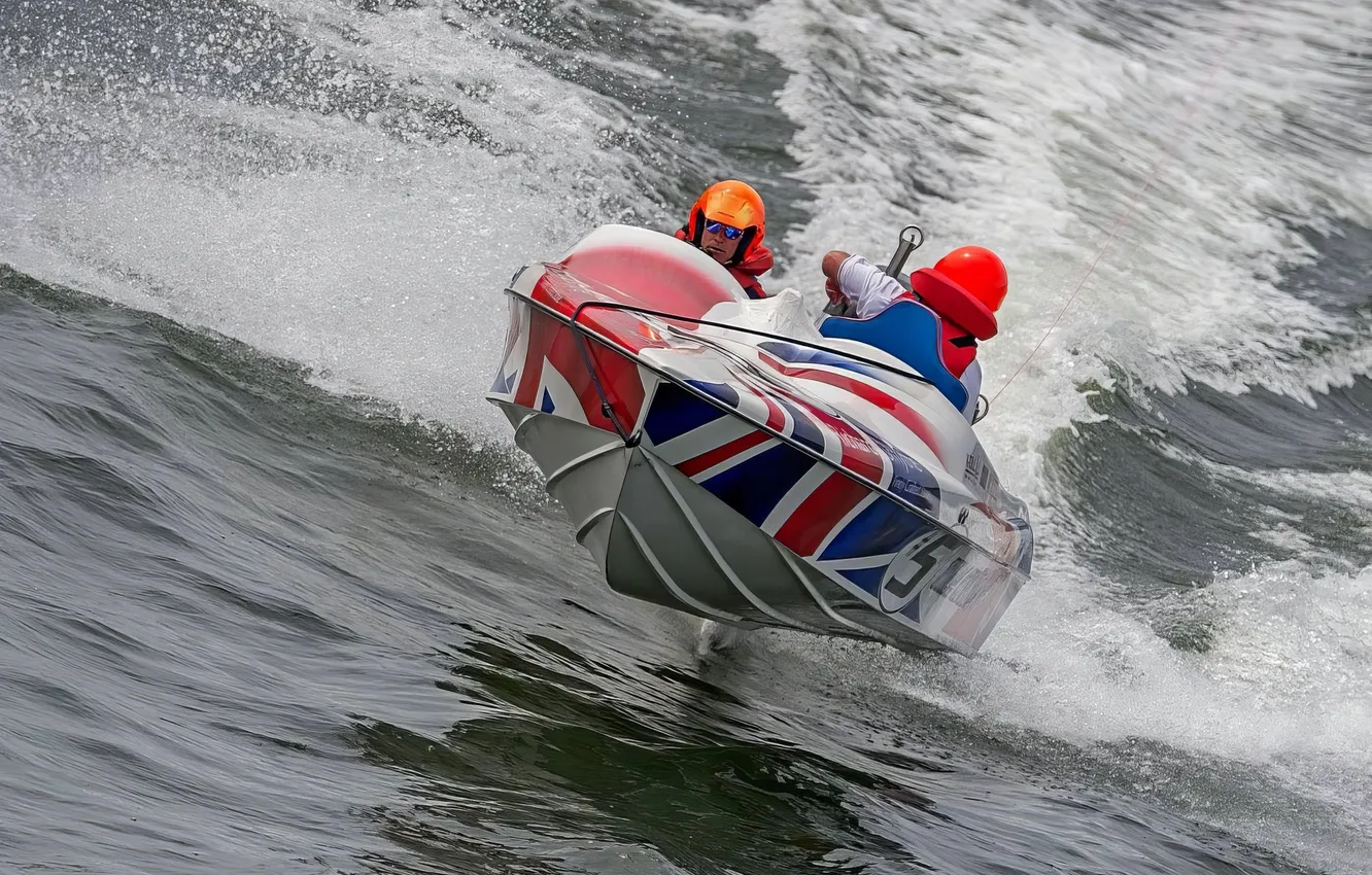 Photo wallpaper race, boat, speed